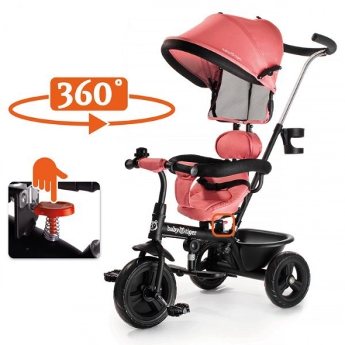 Bērnu trīsritenis Baby Tiger Fly Ruby