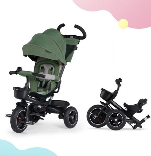 Bērnu trīsritenis Kinderkraft Spinstep 5in1 Platinum grey