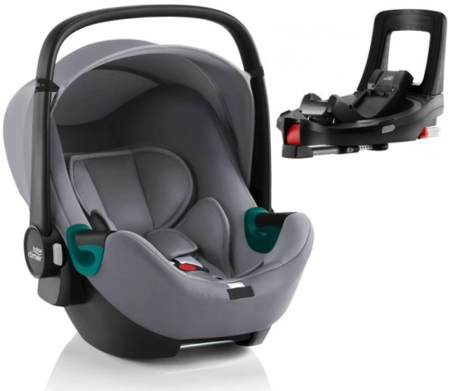 Britax Romer Baby-Safe 3 I-Size Frost grey Bērnu autosēdeklis 0-13 kg + Flex iSense bāze