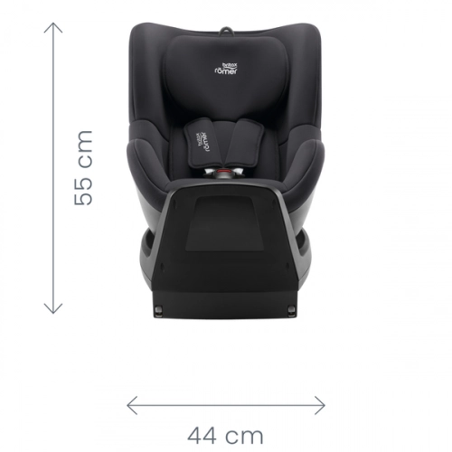 Britax Romer Dualfix Plus 360 Midnight Grey + ISOFIX Base Bērnu autosēdeklis 0-20 kg