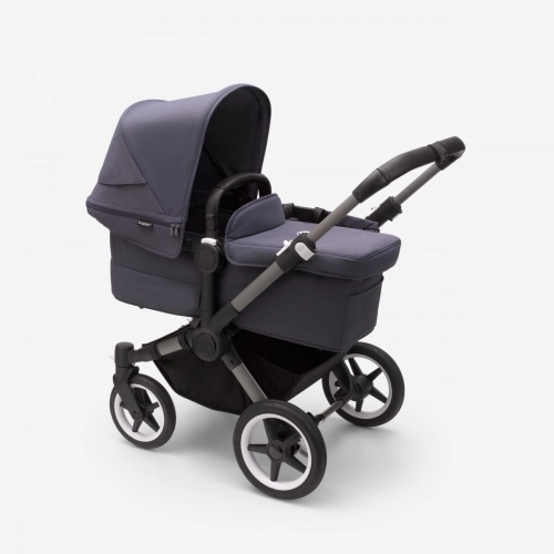 Bugaboo Donkey 5 Mono Stormy Blue Graphite frame Bērnu rati Transformeris 2in1