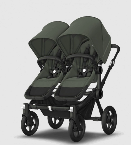 Bugaboo Donkey 5 TWIN Forest Green Black frame Коляска для двойни Трансформер 2in1