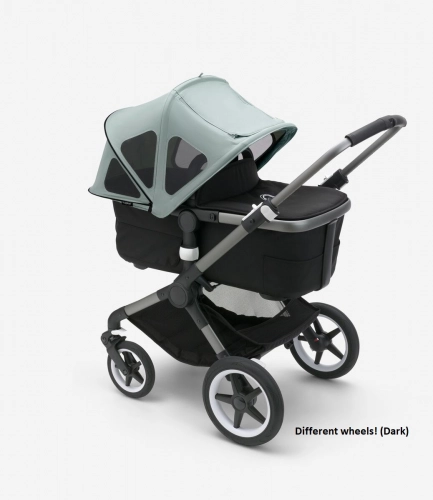 Bugaboo Fox 5 Midnight black Детская коляска 2в1 Графитовая рама + Kапюшон Breezy V2 Pine Green