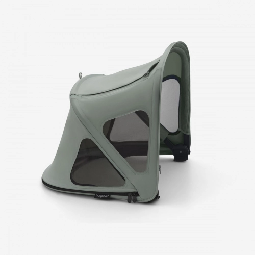 Bugaboo Fox 5 Midnight black Детская коляска 2в1 Графитовая рама + Kапюшон Breezy V2 Pine Green