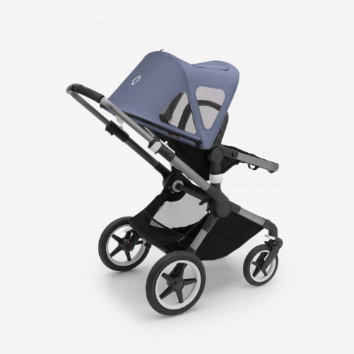 Bugaboo Fox 5 Midnight black Детская коляска 2в1 Графитовая рама + Kапюшон Breezy V2 Pine Green