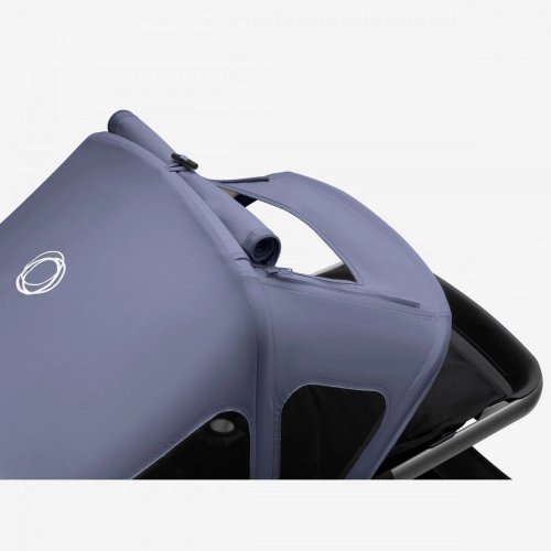 Bugaboo Fox 5 Midnight black Детская коляска 2в1 Графитовая рама + Kапюшон Breezy V2 Seaside Blue