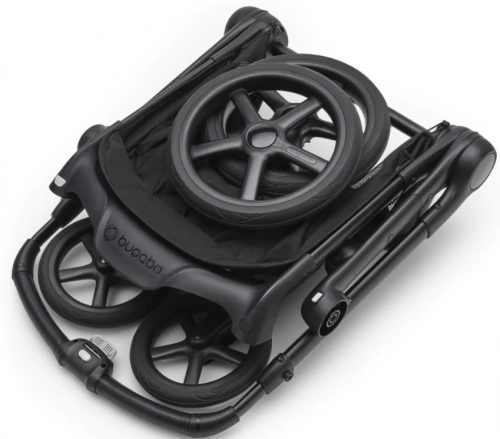 Bugaboo Fox 5 Midnight black Bērnu rati 2in1 Grafīta rāmis + Melns jumts Breezy V2