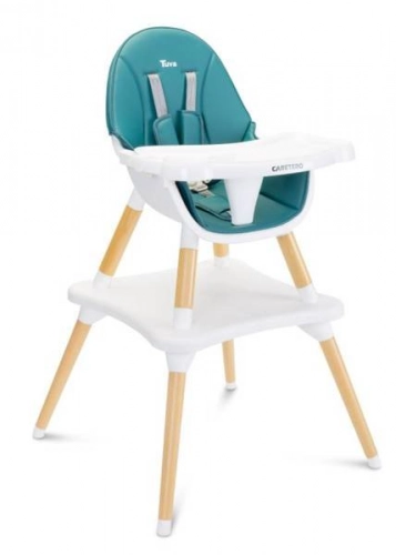 Caretero Tuva Dark Green 3 in 1 Barošanas krēsls