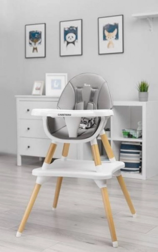 Caretero Tuva Grey 3 in 1 Barošanas krēsls