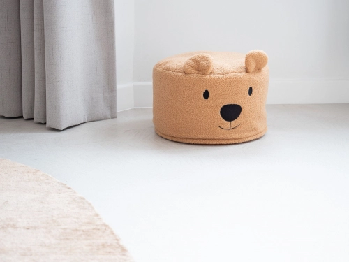 Bērnu krēsliņš-pufs 40 cm Childhome Teddy Bear Beige
