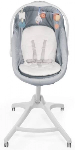 Chicco Baby Hug 4in1 Grey re lux Колыбель Качалка Стульчик 4в1