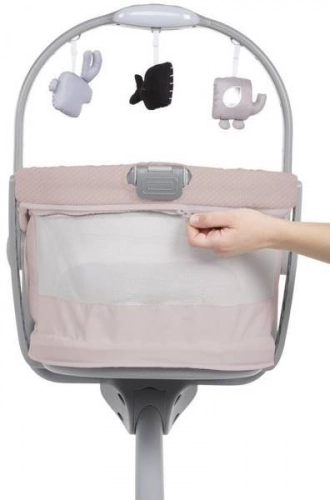 Chicco Baby Hug Air 4in1 Rose Колыбель Качалка Стульчик 4в1