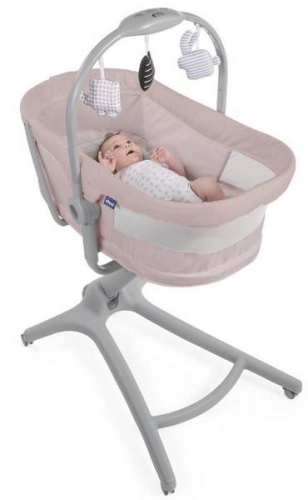 Chicco Baby Hug Air 4in1 Rose Колыбель Качалка Стульчик 4в1