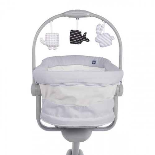 Chicco Baby Hug Air 4in1 Stone Колыбель Качалка Стульчик