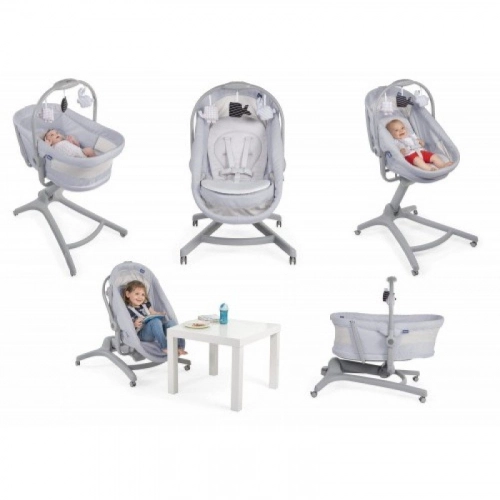 Chicco Baby Hug Air 4in1 Stone Колыбель Качалка Стульчик