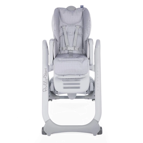 Chicco Polly 2 Start Happy Silver Barošanas krēsliņš
