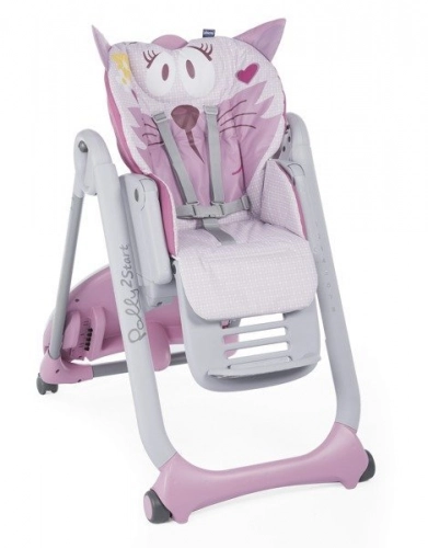 Chicco Polly 2 Start Miss Pink Детский стульчик для кормления