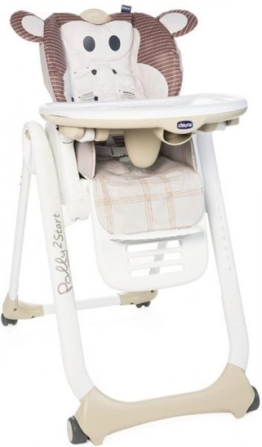 Chicco Polly 2 Start Monkey Barošanas krēsliņš