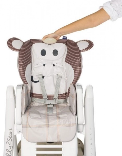 Chicco Polly 2 Start Monkey Barošanas krēsliņš