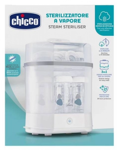 Chicco Pudelīšu sterilizators Elektriskais Tvaika 3in1