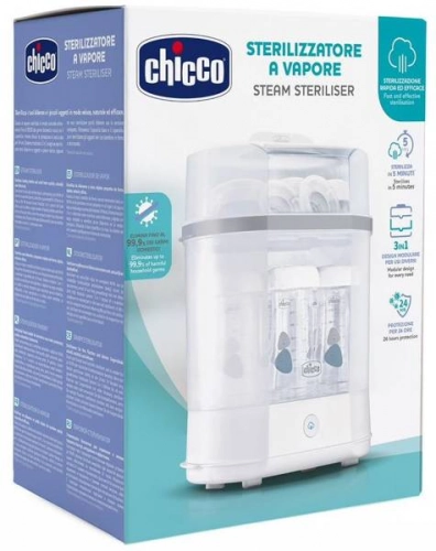 Chicco Pudelīšu sterilizators Elektriskais Tvaika 3in1