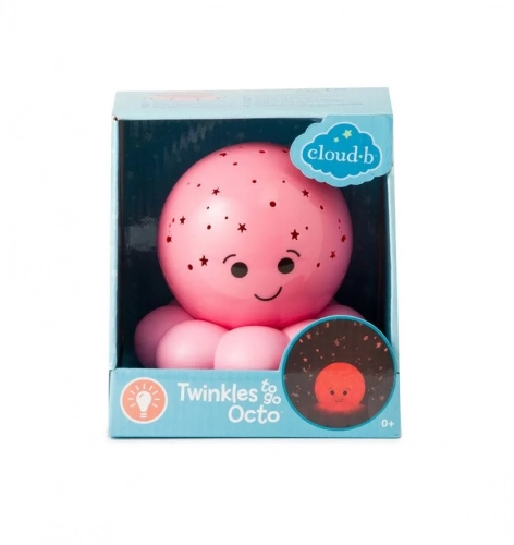 Cloud B Twinkles To Go Octo Baby Pink Nakts lampa-projektors