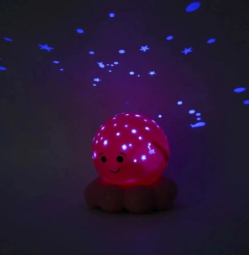 Cloud B Twinkles To Go Octo Baby Pink Nakts lampa-projektors