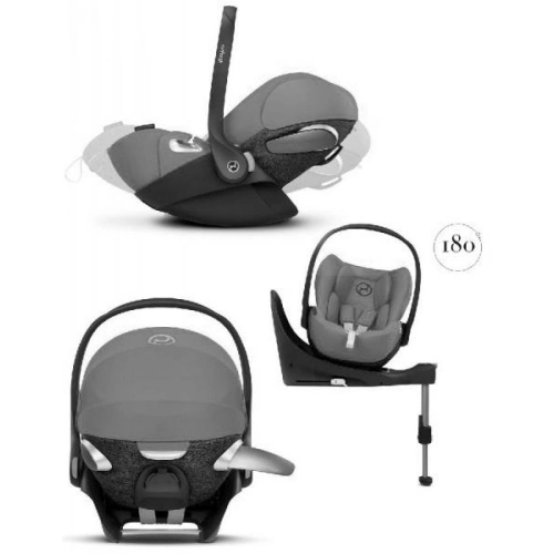 Cybex Cloud Z I-Size + ISOFIX Base Soho Grey Bērnu autosēdeklis 0-13 kg