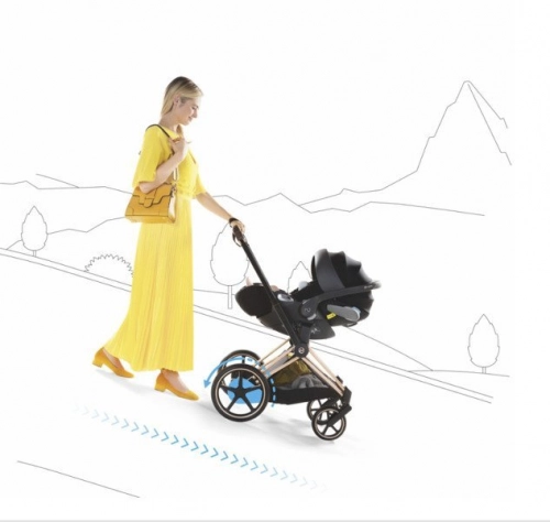 Cybex e-Priam 2.0 + Cloud Z I-size Birds of Paradise Bērnu rati 3in1