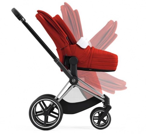 Cybex e-Priam Autumn Gold Chrome black frame Детская коляска 4 в 1