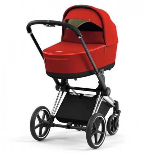 Cybex e-Priam Autumn Gold Chrome black frame Детская коляска 4 в 1
