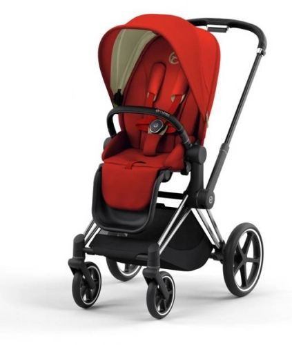 Cybex e-Priam Autumn Gold Chrome black frame Детская коляска 4 в 1