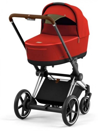 Cybex e-Priam Autumn Gold Chrome brown frame Bērnu rati 4in1