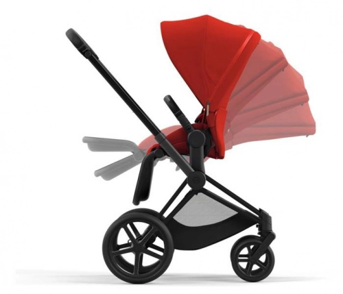 Cybex e-Priam Autumn Gold Matt black frame Bērnu rati 4in1