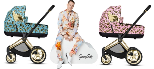 Cybex e-Priam Cherub Pink by Jeremy Scott Детская коляска 2 в 1