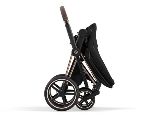 Cybex e-Priam Deep Black Chrome black frame Bērnu rati 4in1