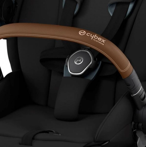 Cybex e-Priam Deep Black Chrome brown frame Bērnu rati 4in1