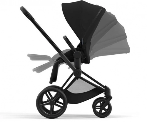 Cybex e-Priam Deep Black Matt black frame Bērnu rati 4in1