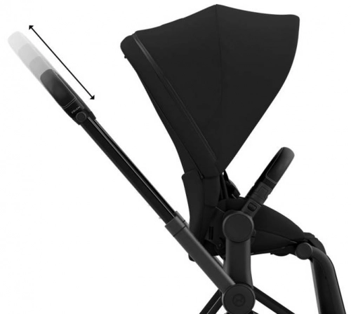 Cybex e-Priam Deep Black Matt black frame Bērnu rati 4in1