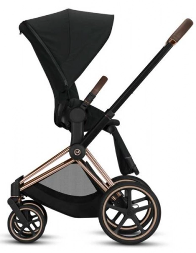 Cybex e-Priam Deep Black Rosegold frame Bērnu rati 4in1