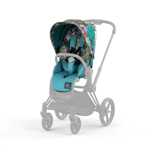 Cybex e-Priam Dj Khaled Chrome black frame Pastaigu rati