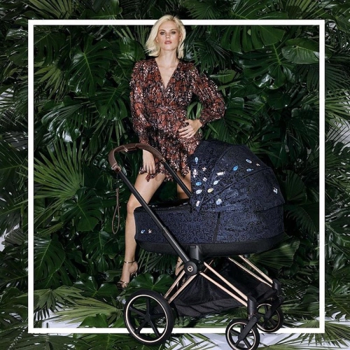 Cybex e-Priam Jewels of Nature Rosegold frame Bērnu rati 4in1