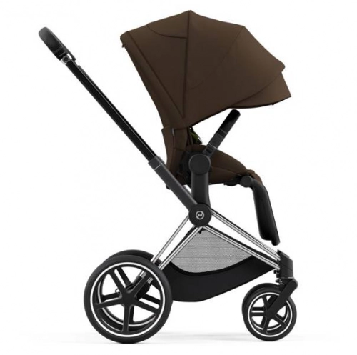 Cybex e-Priam Khaki Brown Chrome black frame Bērnu rati 4in1