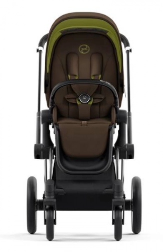 Cybex e-Priam Khaki Brown Chrome black frame Bērnu rati 4in1