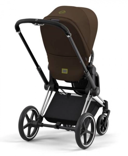 Cybex e-Priam Khaki Brown Chrome black frame Bērnu rati 4in1