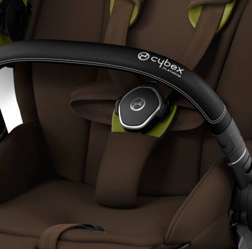 Cybex e-Priam Khaki Brown Chrome black frame Bērnu rati 4in1