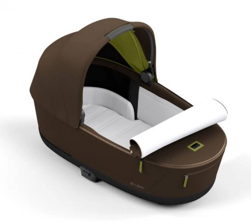 Cybex e-Priam Khaki Brown Chrome black frame Bērnu rati 4in1