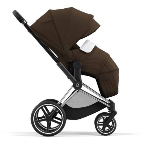 Cybex e-Priam Khaki Brown Chrome black frame Bērnu rati 4in1