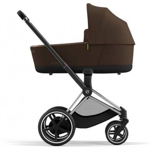 Cybex e-Priam Khaki Brown Chrome black frame Bērnu rati 4in1
