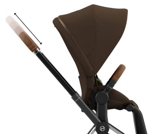 Cybex e-Priam Khaki Brown Chrome brown frame Bērnu rati 4in1